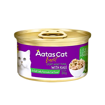 Aatas Cat Canned Food Finest Diamond Dinner Tuna w/Kale 80g